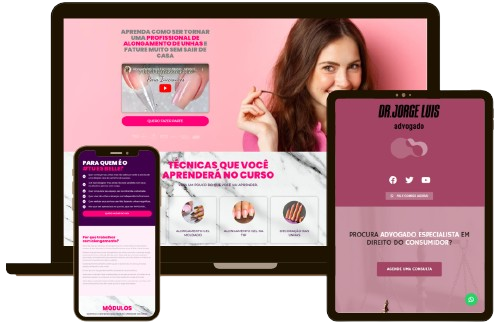 IMagem de mockup das criações de koder desenvolvimento de sites profissionais