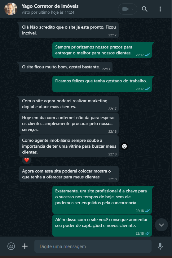 Primeiro depoimento do site koder soluitons.